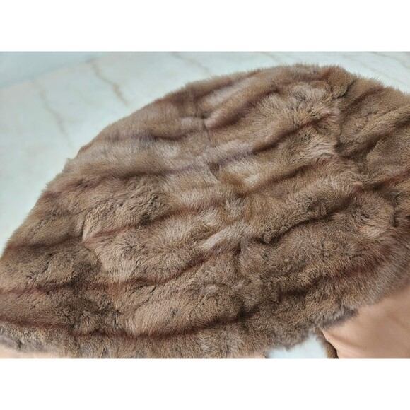 Vintage Fur Cape/Bolero - The Marie Antoinelle Austin, Texas, Brown Fur, OLD! - Picture 3 of 8
